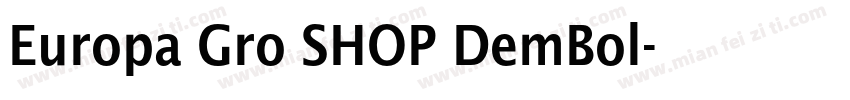 Europa Gro SHOP DemBol字体转换